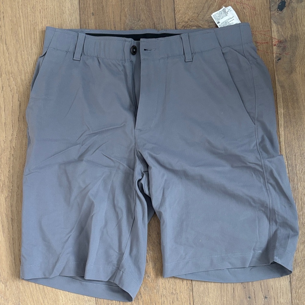 Under Armour Men's Charcoal Flat Front Shorts